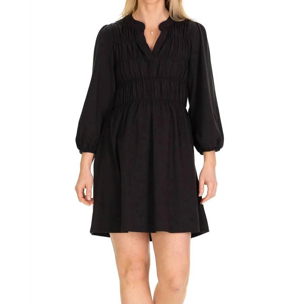 NEW DUFFIELD LANE hyacinth dress in black